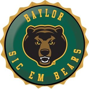 Baylor University Bottle Top Sign New